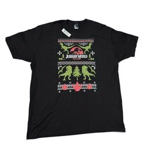 Jurassic World Christmas Edition Shirt XXL